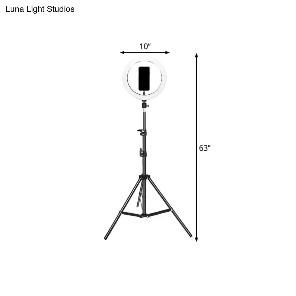 Black Metal Ring Flash Lamp