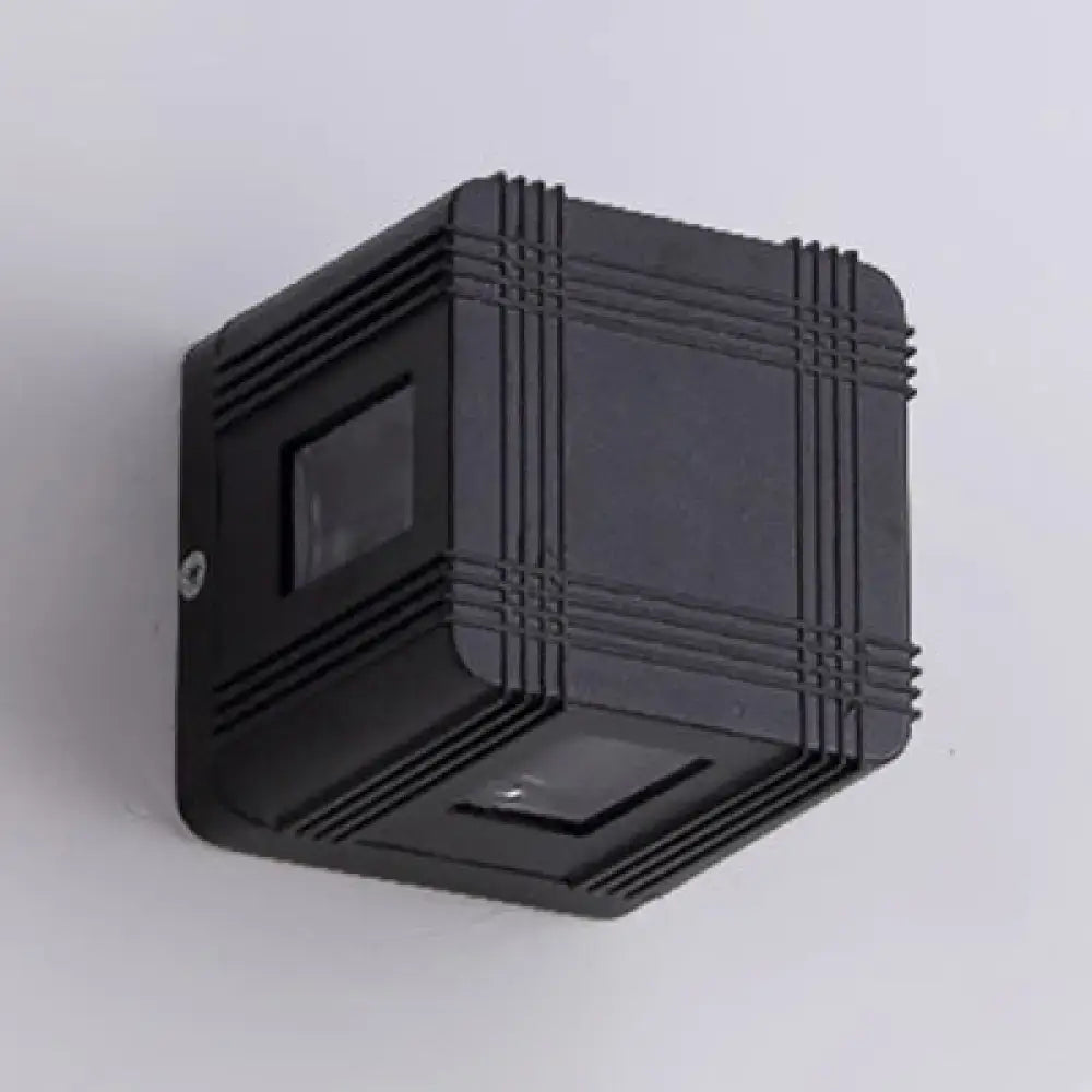 Black Solar Lantern Sconce