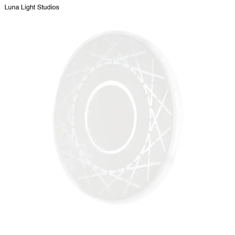 Black White Geometric Lamp Acrylic Build