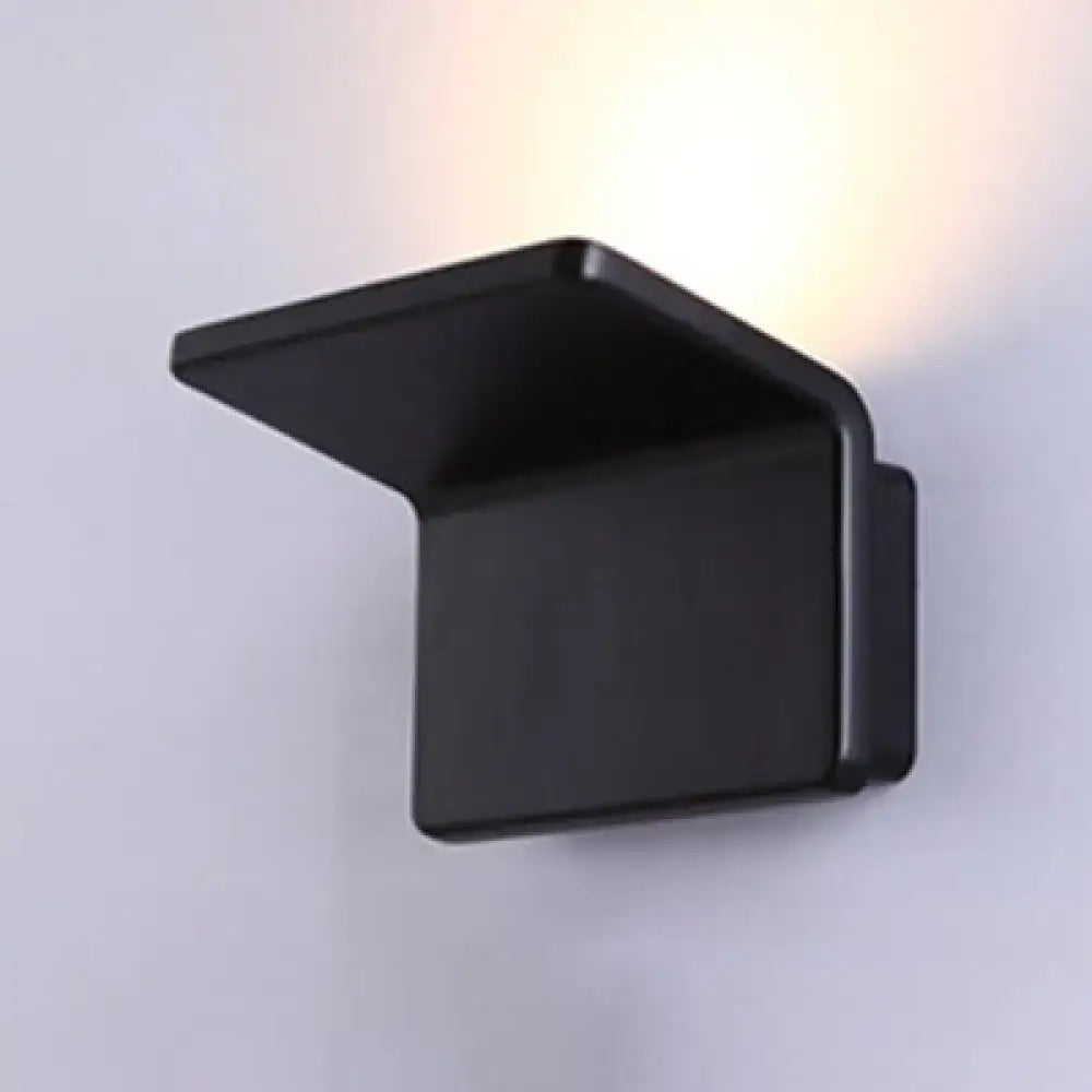 Black White Slatted Wall Lamp