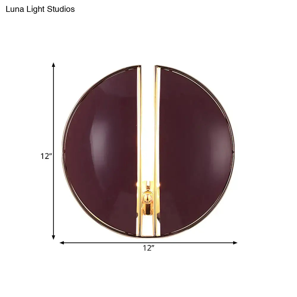 Burgundy Gold Wall Sconce