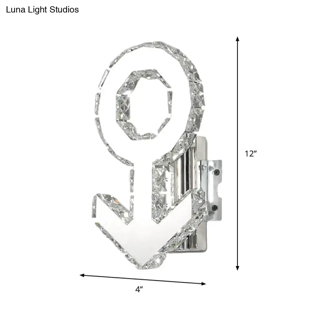 Chrome Crystal Stainless Steel Wall Lamp