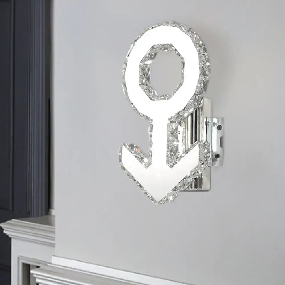Chrome Crystal Stainless Steel Wall Lamp
