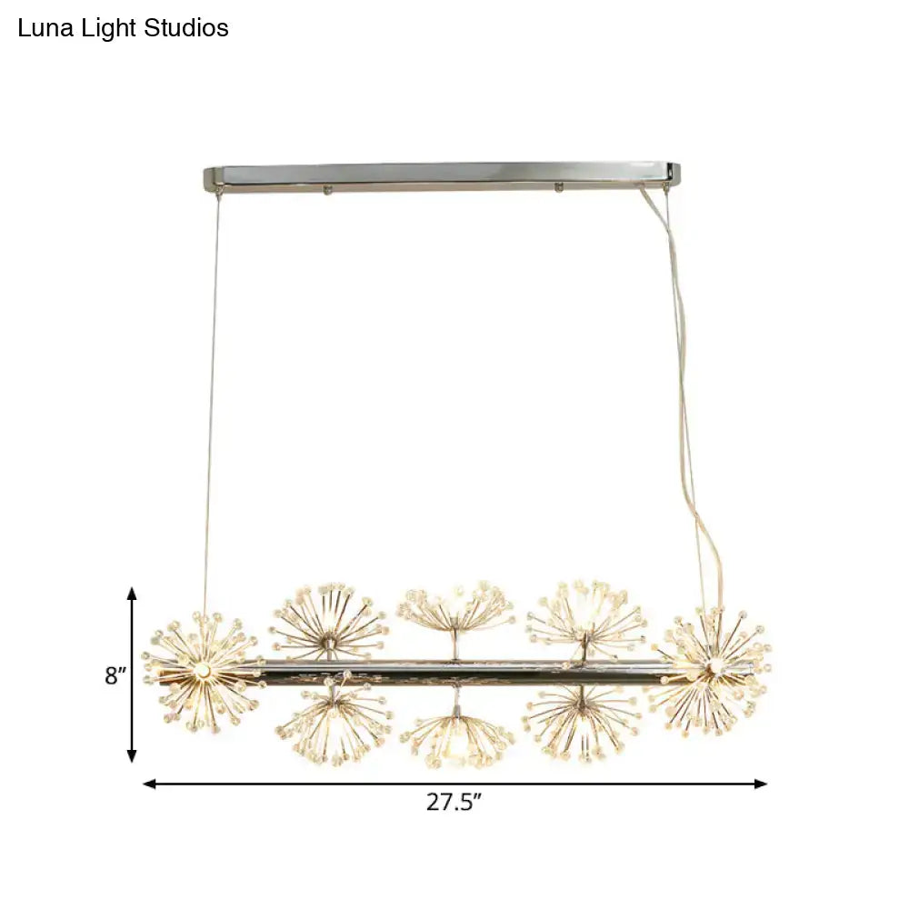 Chrome Dandelion Pendant Light