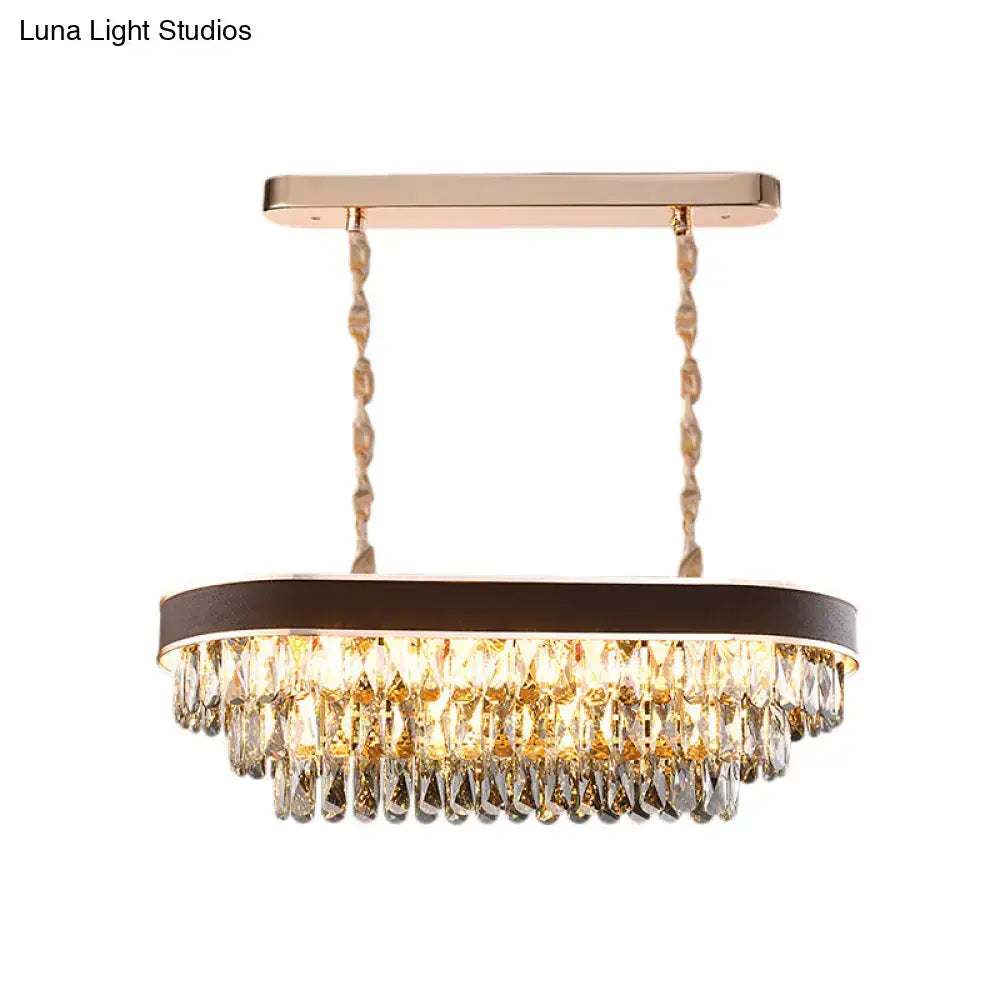 Black Gold Crystal Island Light