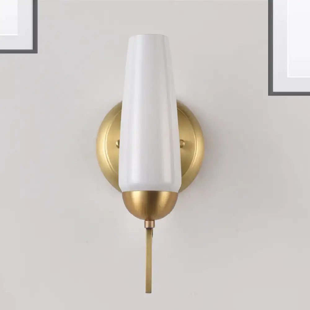Gold Opal Conical Sconce