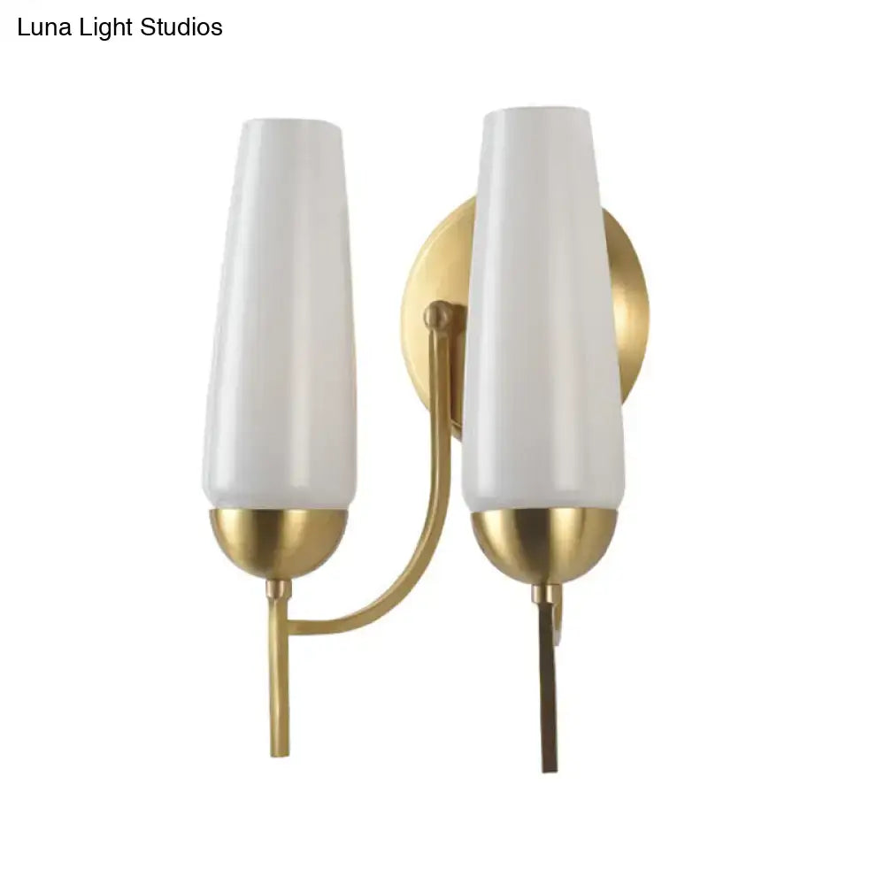 Gold Opal Conical Sconce