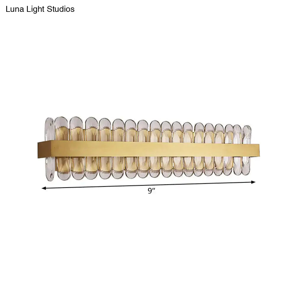 Gold Crystal LED Wall Lamp