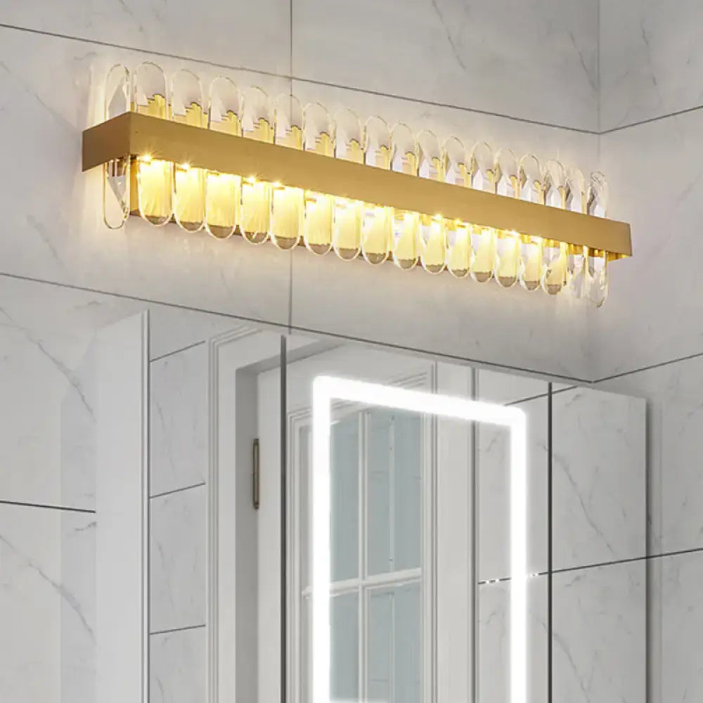 Gold Crystal LED Wall Lamp