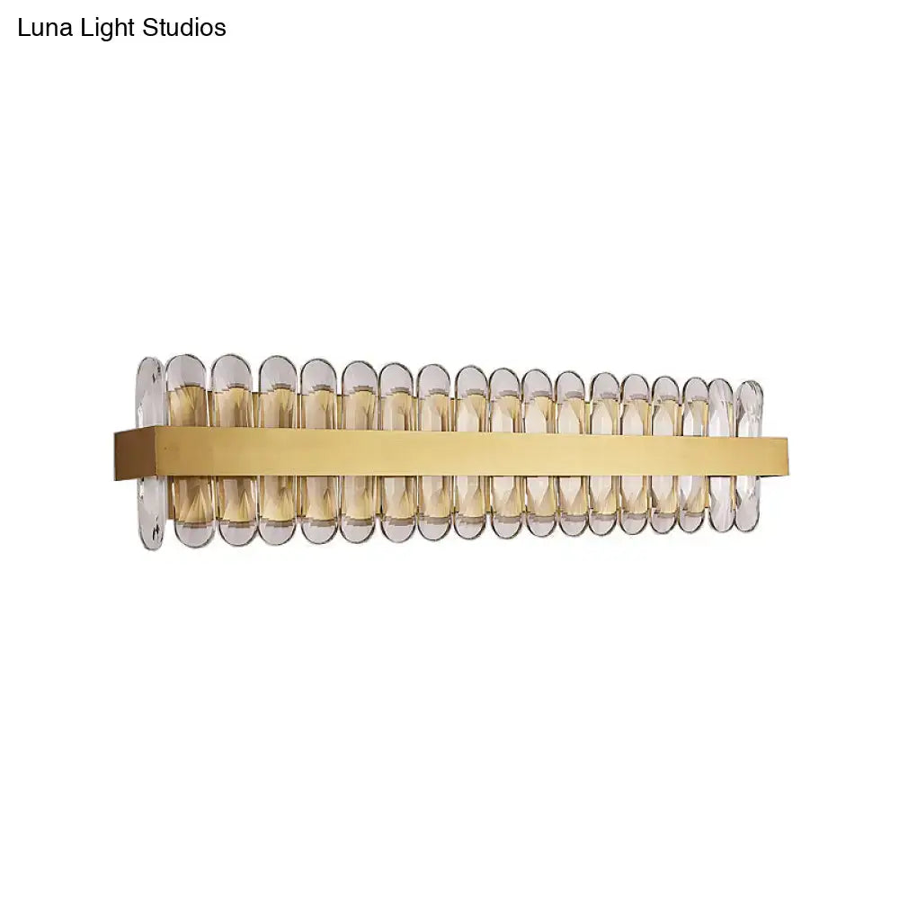 Gold Crystal LED Wall Lamp