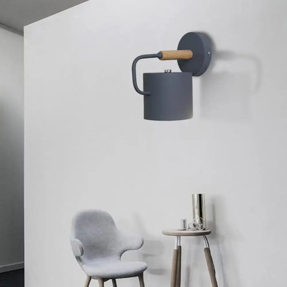 Gray Metal Wall Sconce