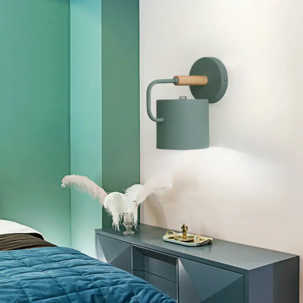 Gray Metal Wall Sconce