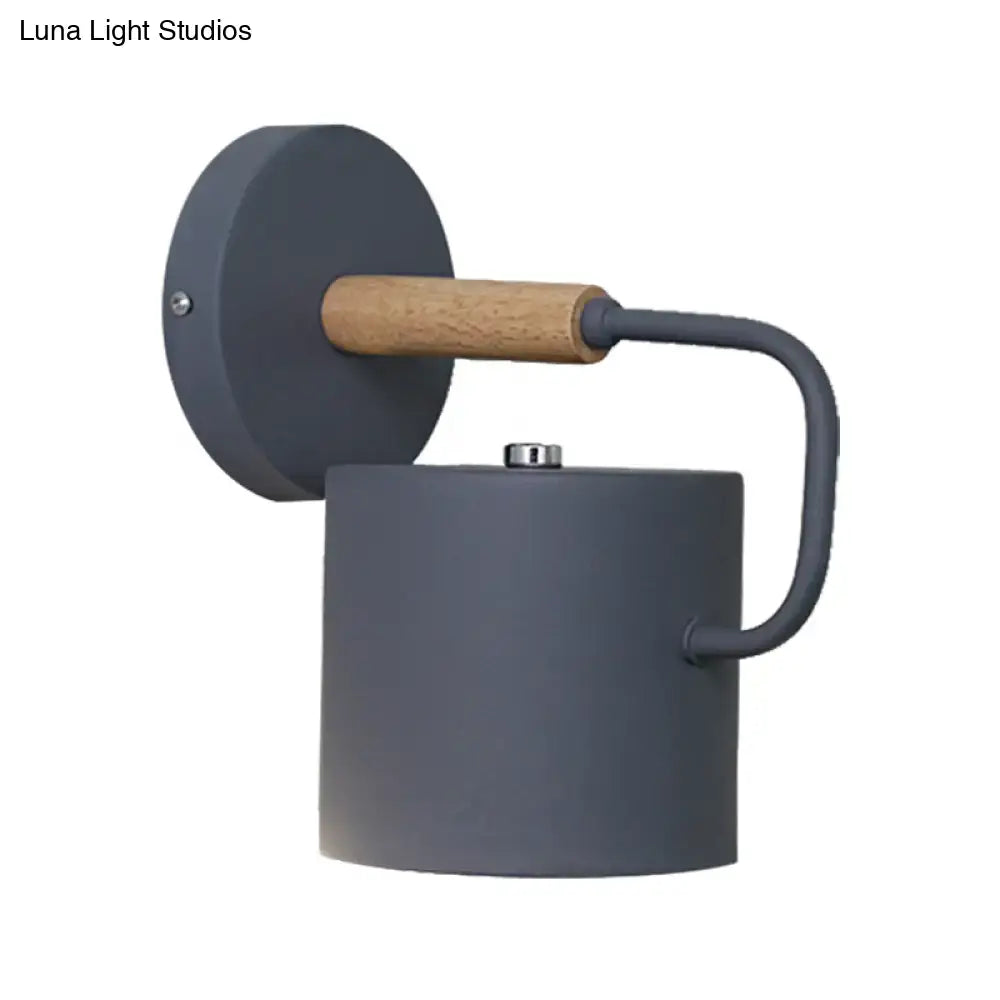 Gray Metal Wall Sconce
