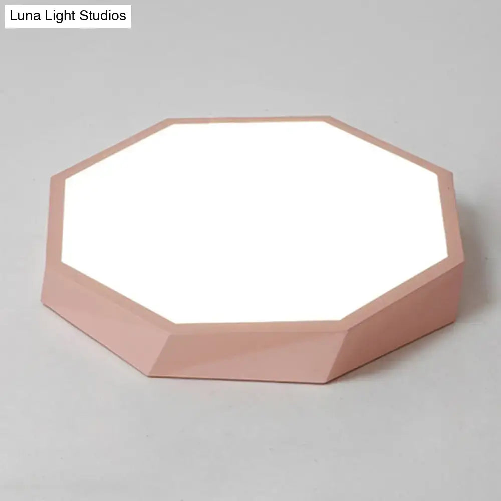 Colorful Hexagonal Ceiling Light