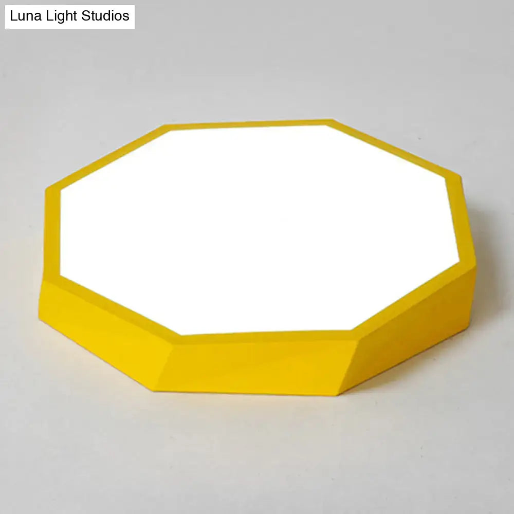 Colorful Hexagonal Ceiling Light