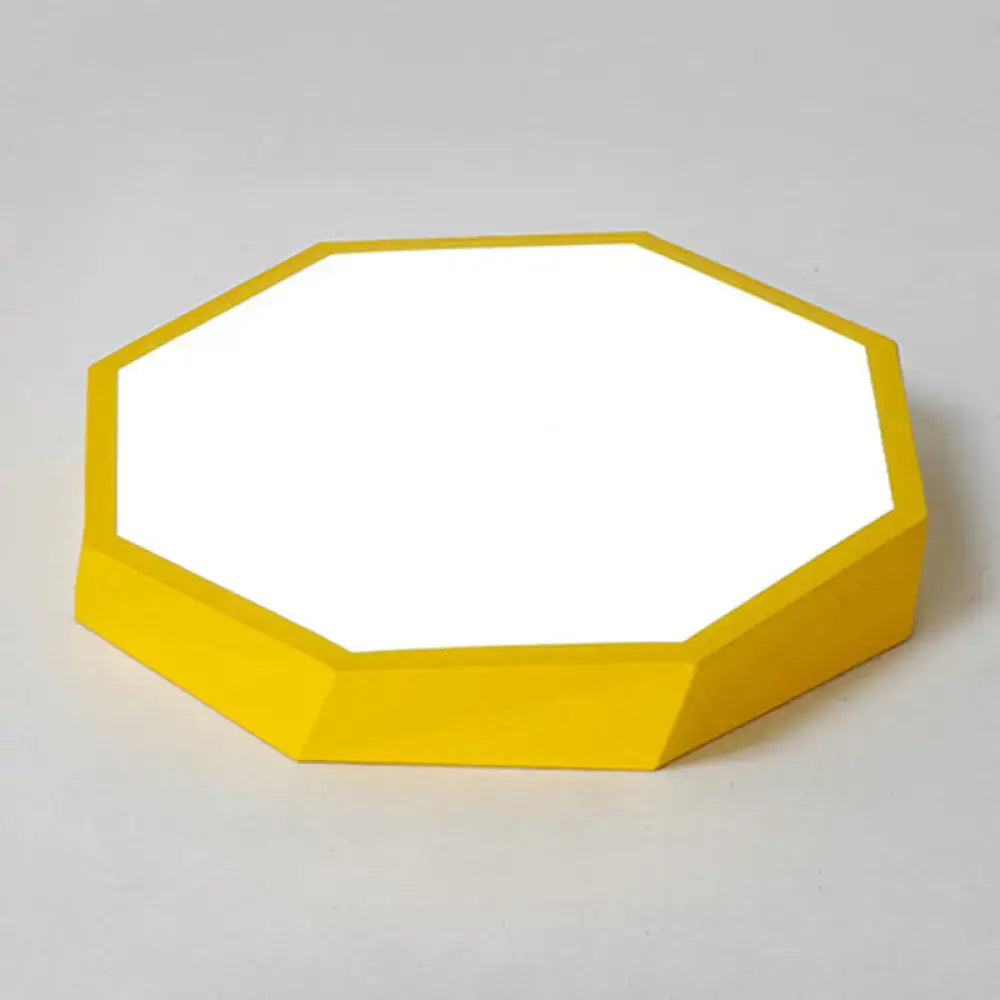 Colorful Hexagonal Ceiling Light