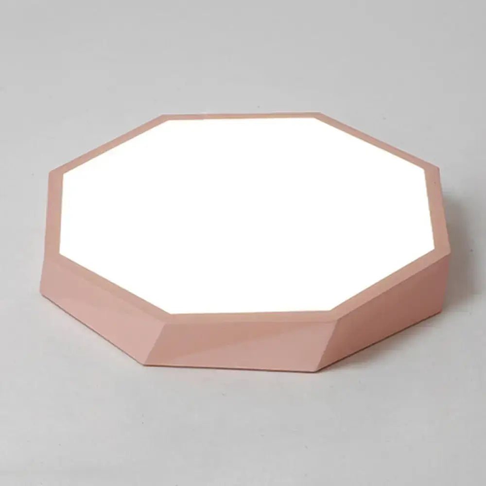 Colorful Hexagonal Ceiling Light