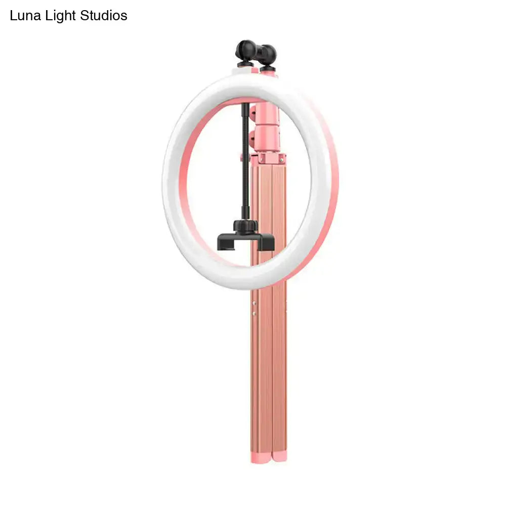 Pink Metallic Mirror Lamp