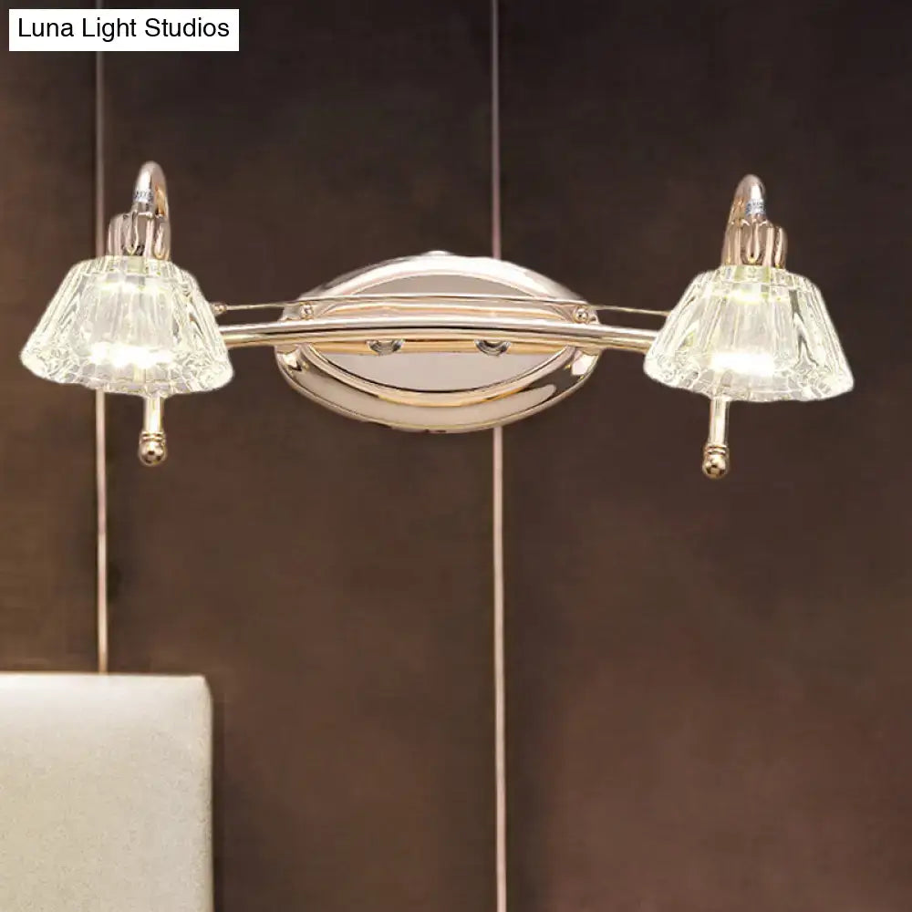 Rose Gold Truncated Cone Vanity Light
