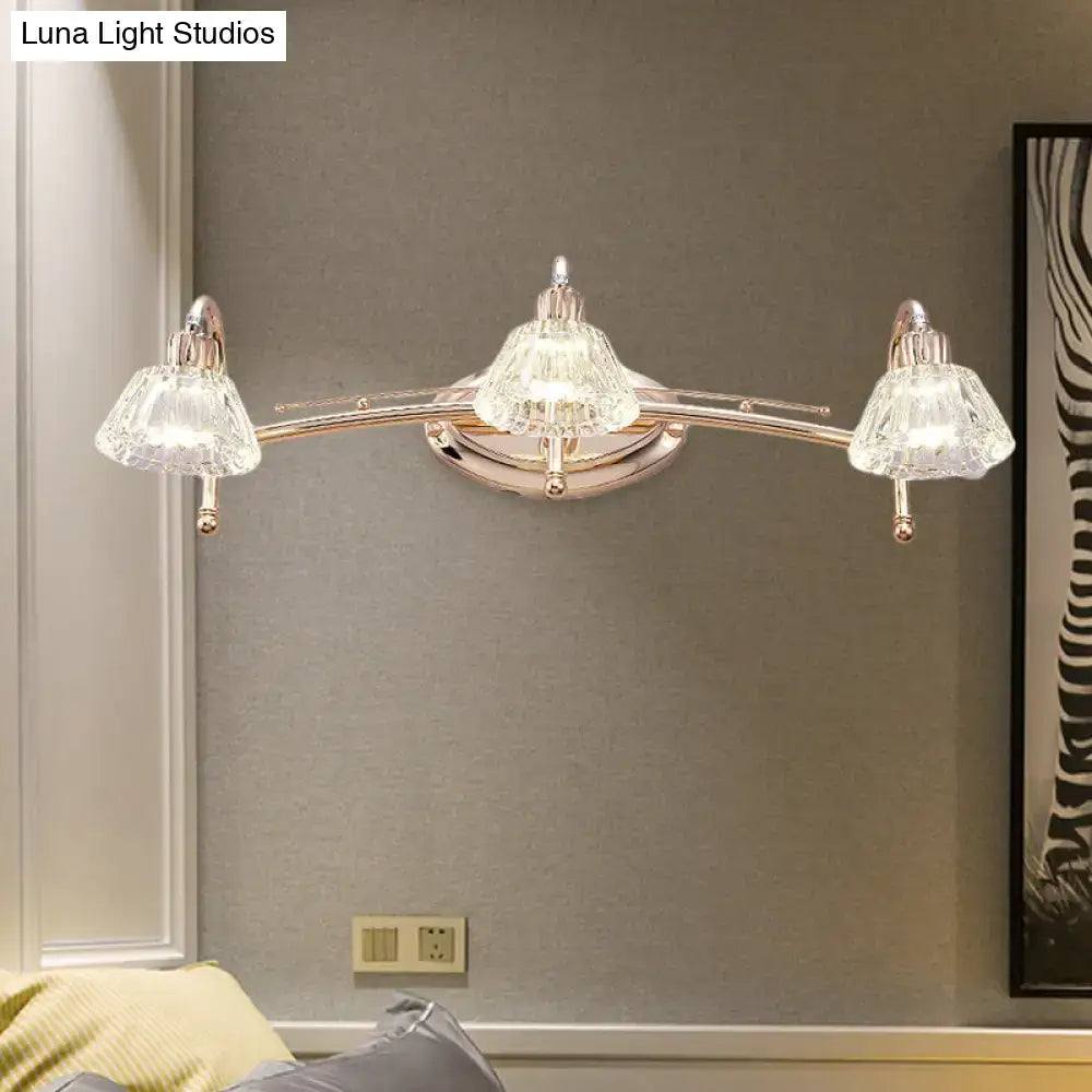 Rose Gold Truncated Cone Vanity Light