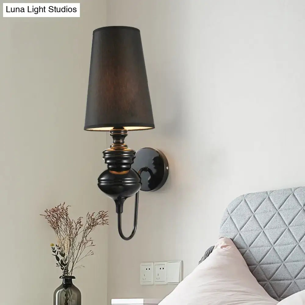 White Ceramic 8-Inch Wall Sconce