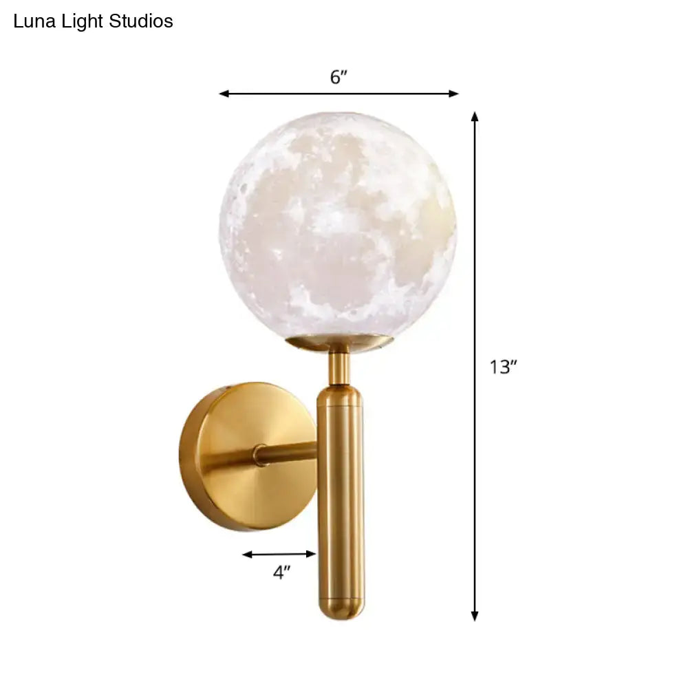 White Glass Gold Sconce