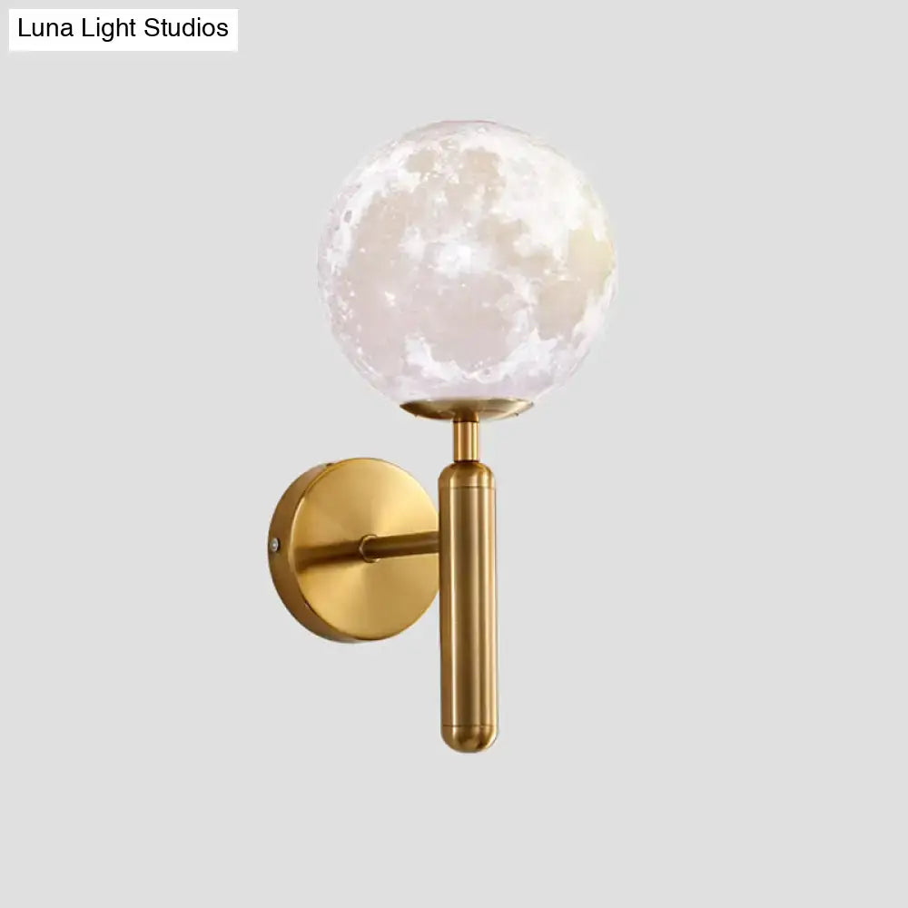 White Glass Gold Sconce