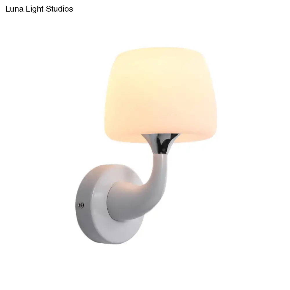 White Opal Glass Sconce