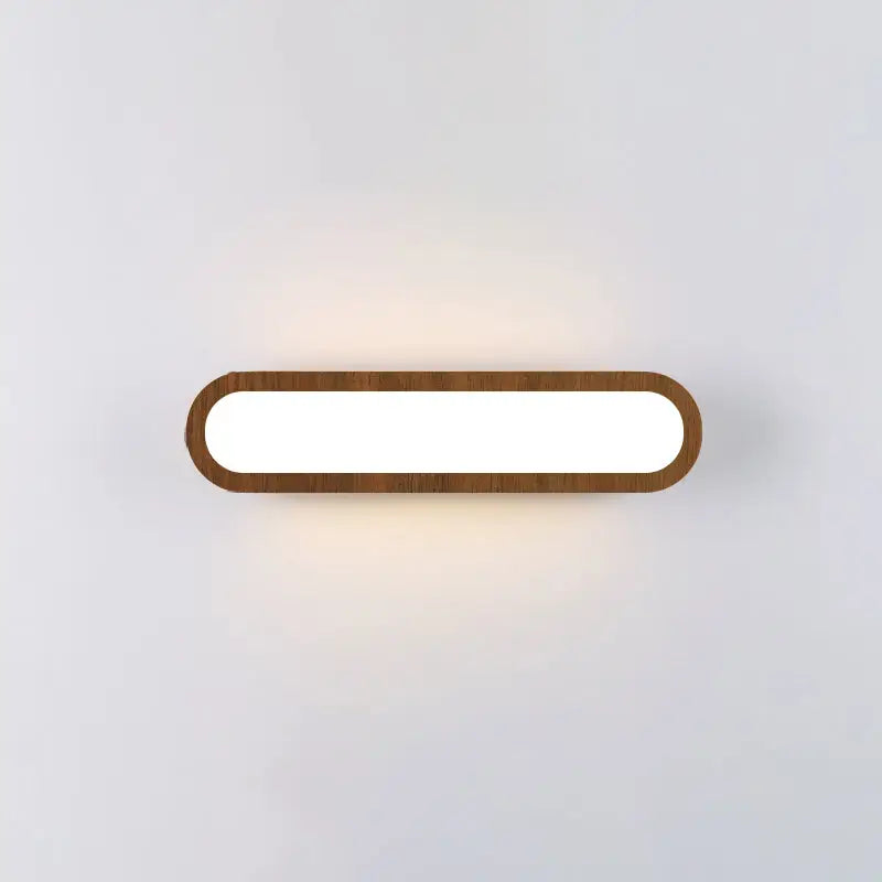 Wood LED Elongated 25-Inch Vanity Light