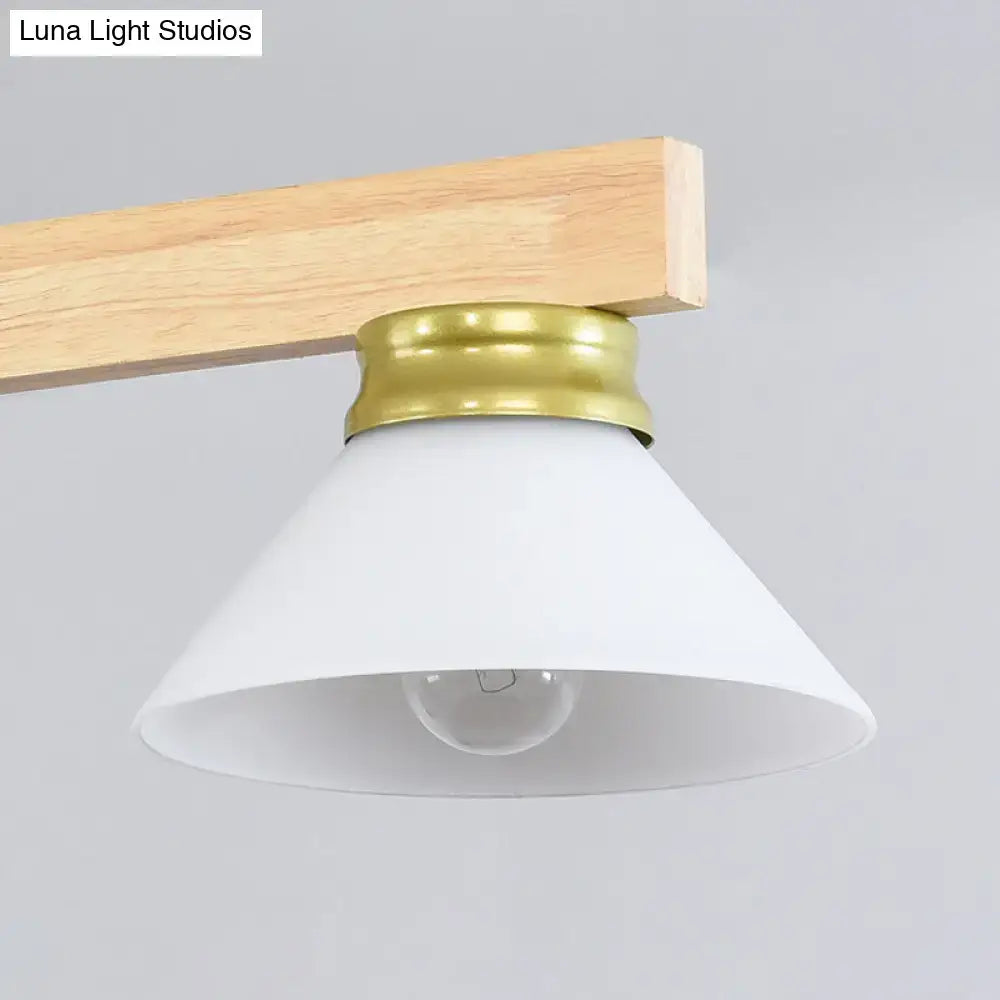 Wood Linear Island Light
