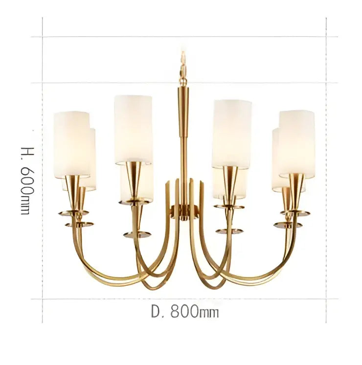 Copper Modern Ceiling Chandelier