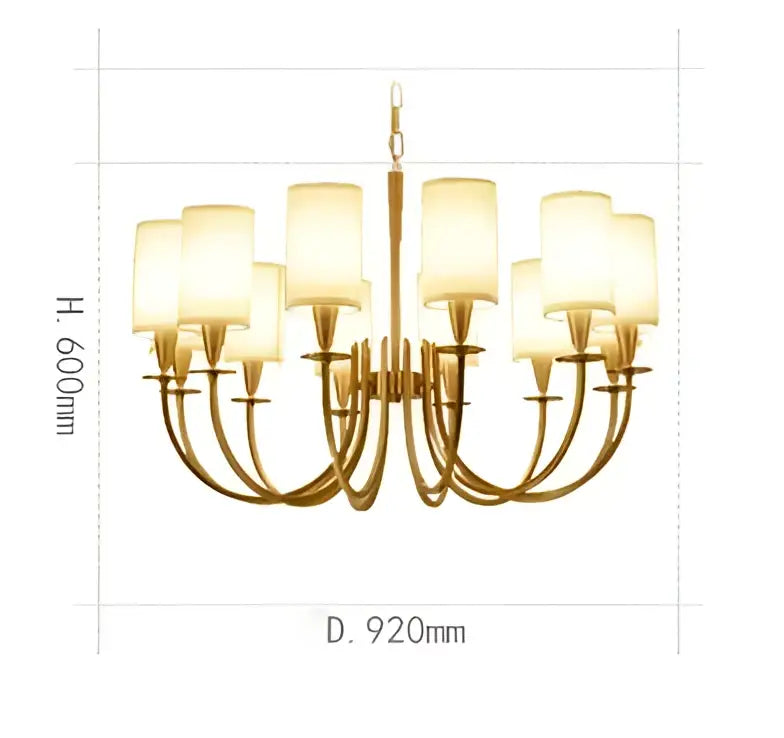Copper Modern Ceiling Chandelier