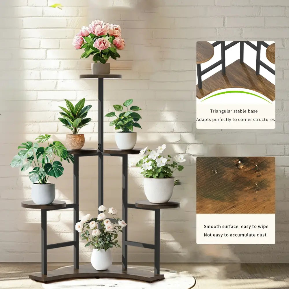 Black Metal Corner Stand