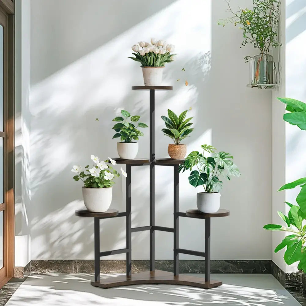 Black Metal Corner Stand