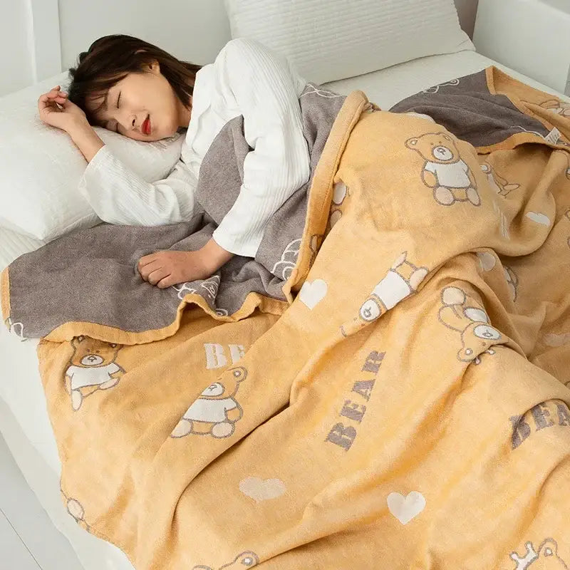 Gray Boho Cotton Throw