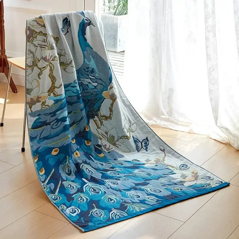 Cream Cotton Gauze Blanket