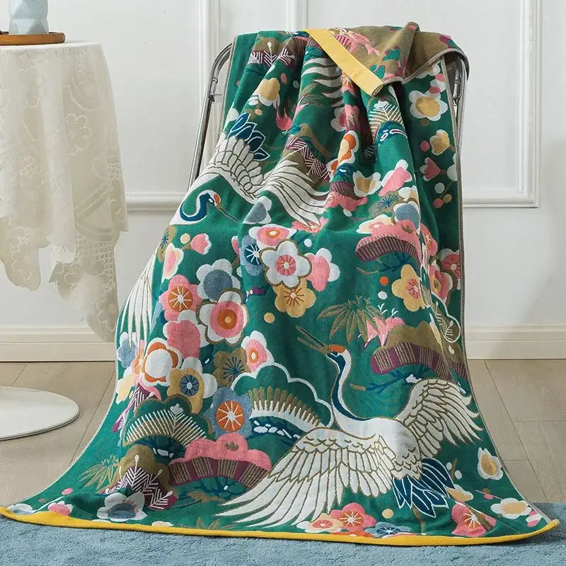 Cream Cotton Gauze Blanket