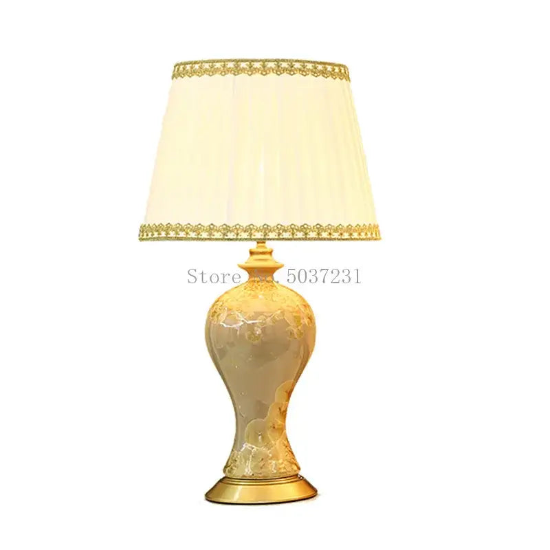 Celadon Ceramic Table Lamp