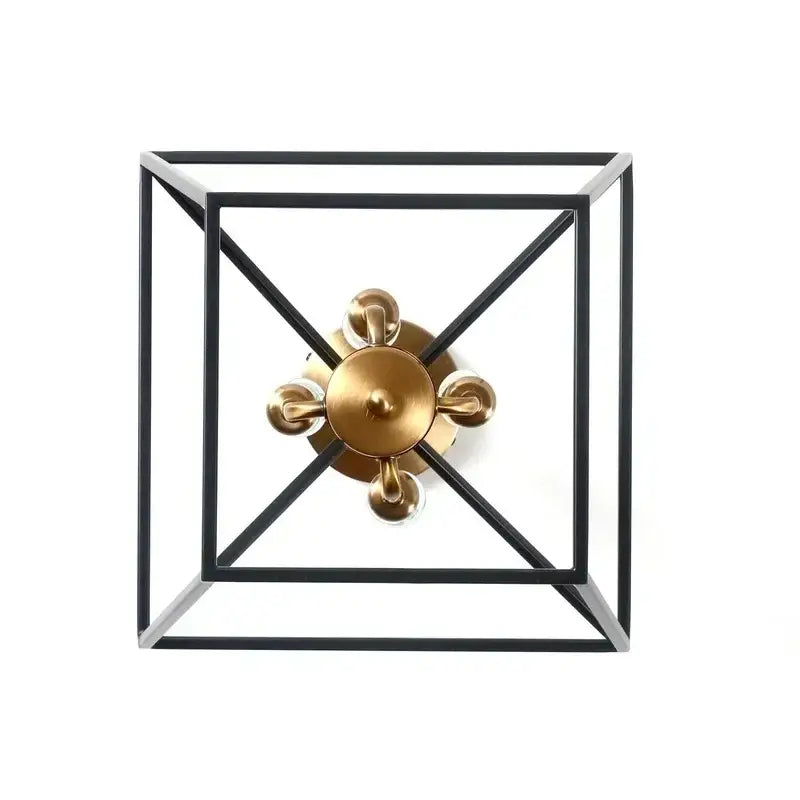 Black Brass Iron Chandelier