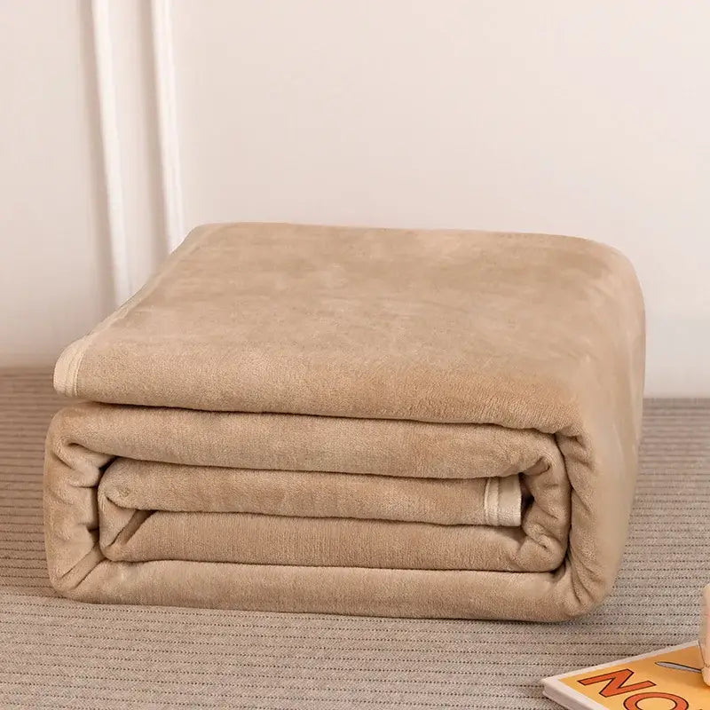Gray Checkered Fleece Throw