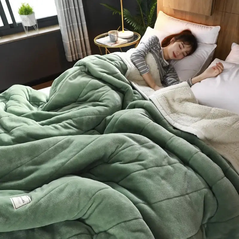 Blue Coral Fleece 200cm Blanket