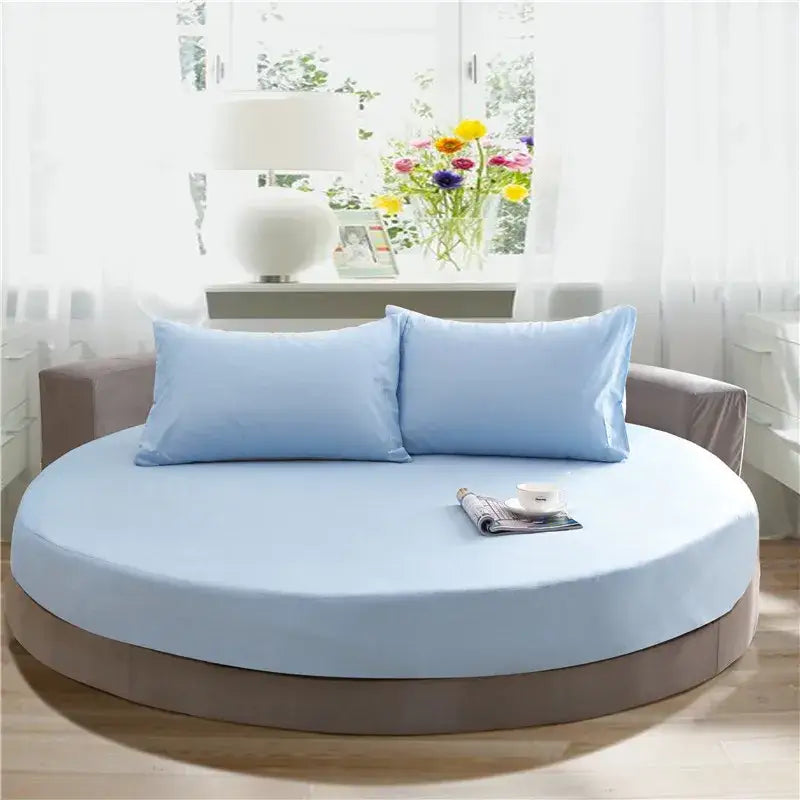 Gray Cotton Fitted Sheet