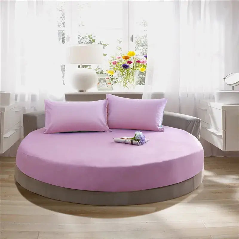 Gray Cotton Fitted Sheet