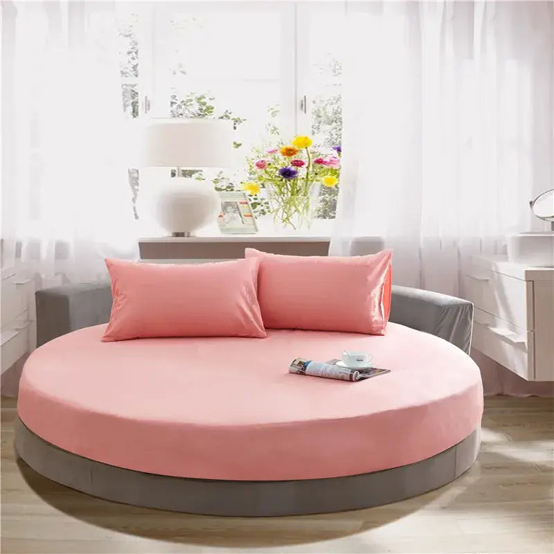 Gray Cotton Fitted Sheet
