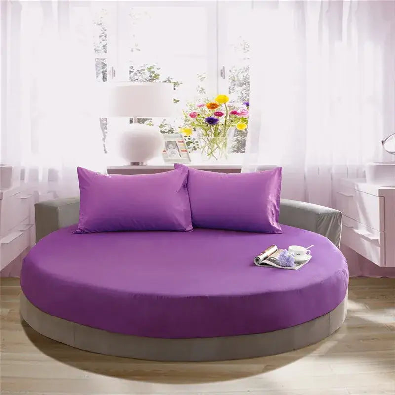 Gray Cotton Fitted Sheet