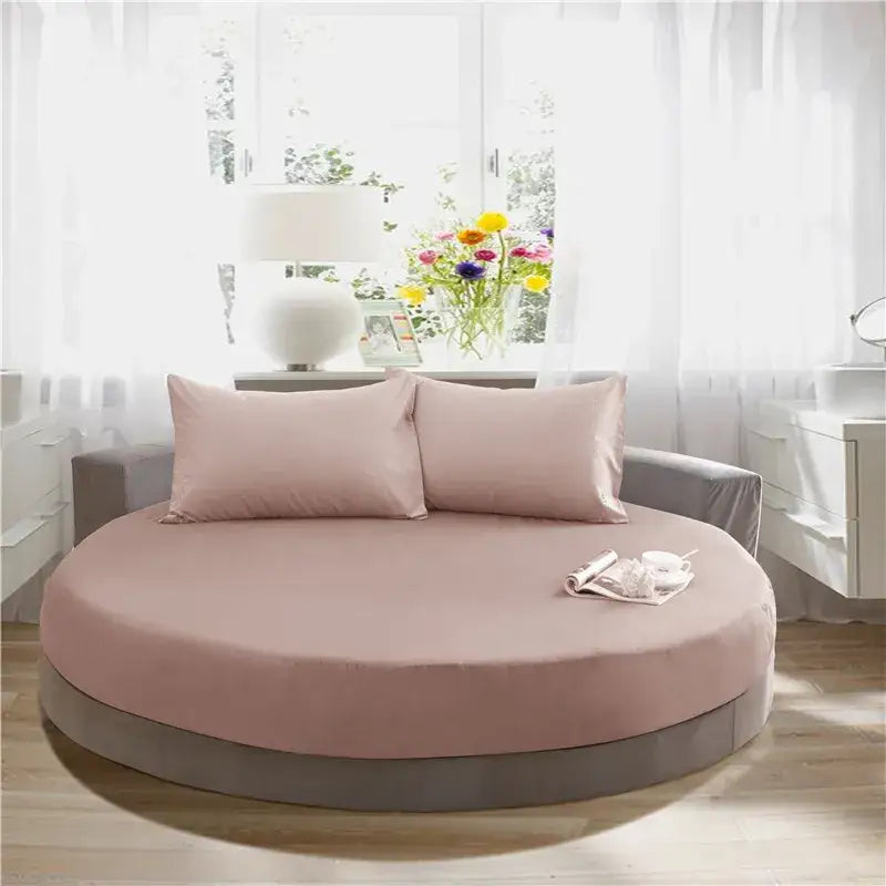 Gray Cotton Fitted Sheet