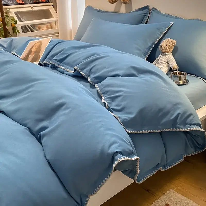Gray Zigzag Quilted Bedding