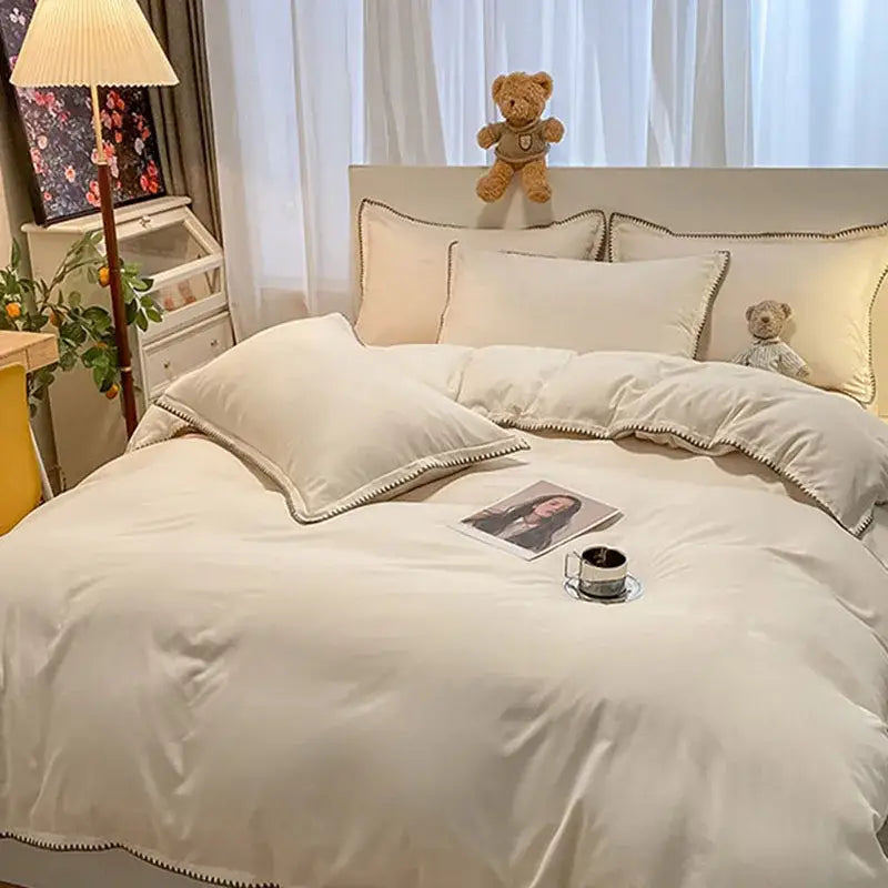 Gray Zigzag Quilted Bedding