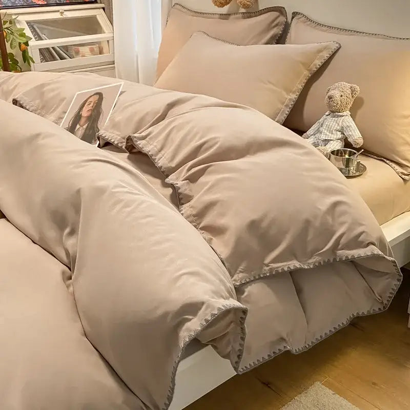 Gray Zigzag Quilted Bedding