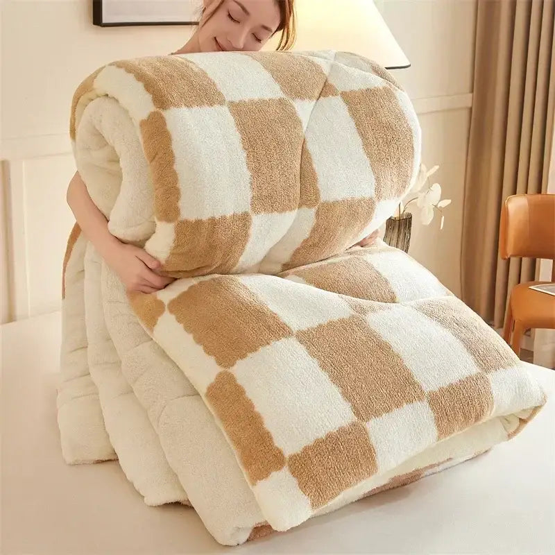 Tan Cashmere Weighted Blanket